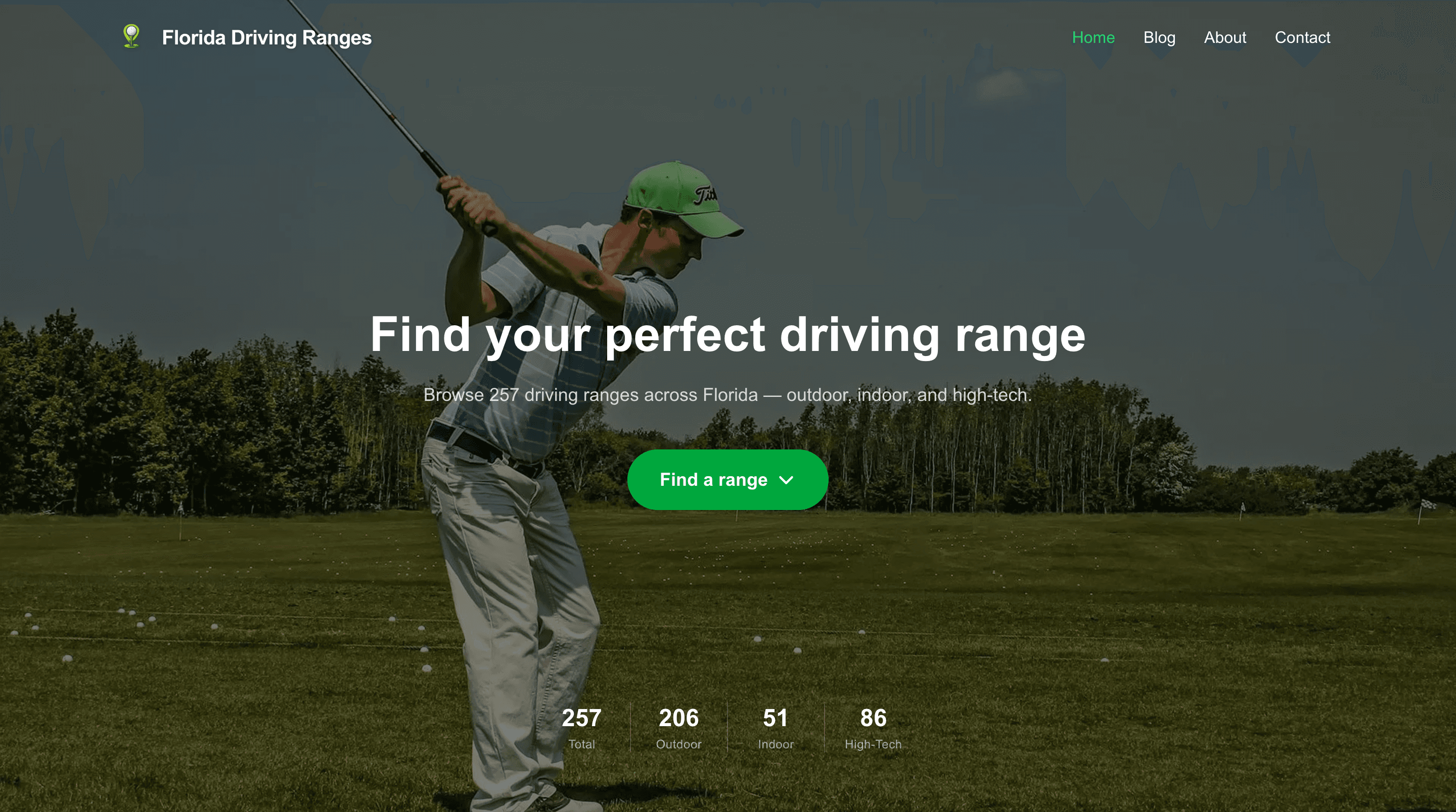Florida Driving Ranges homepage