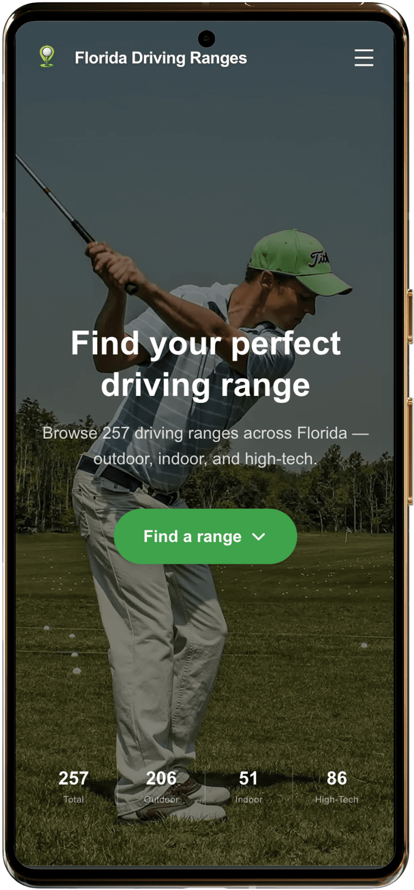 Mobile homepage