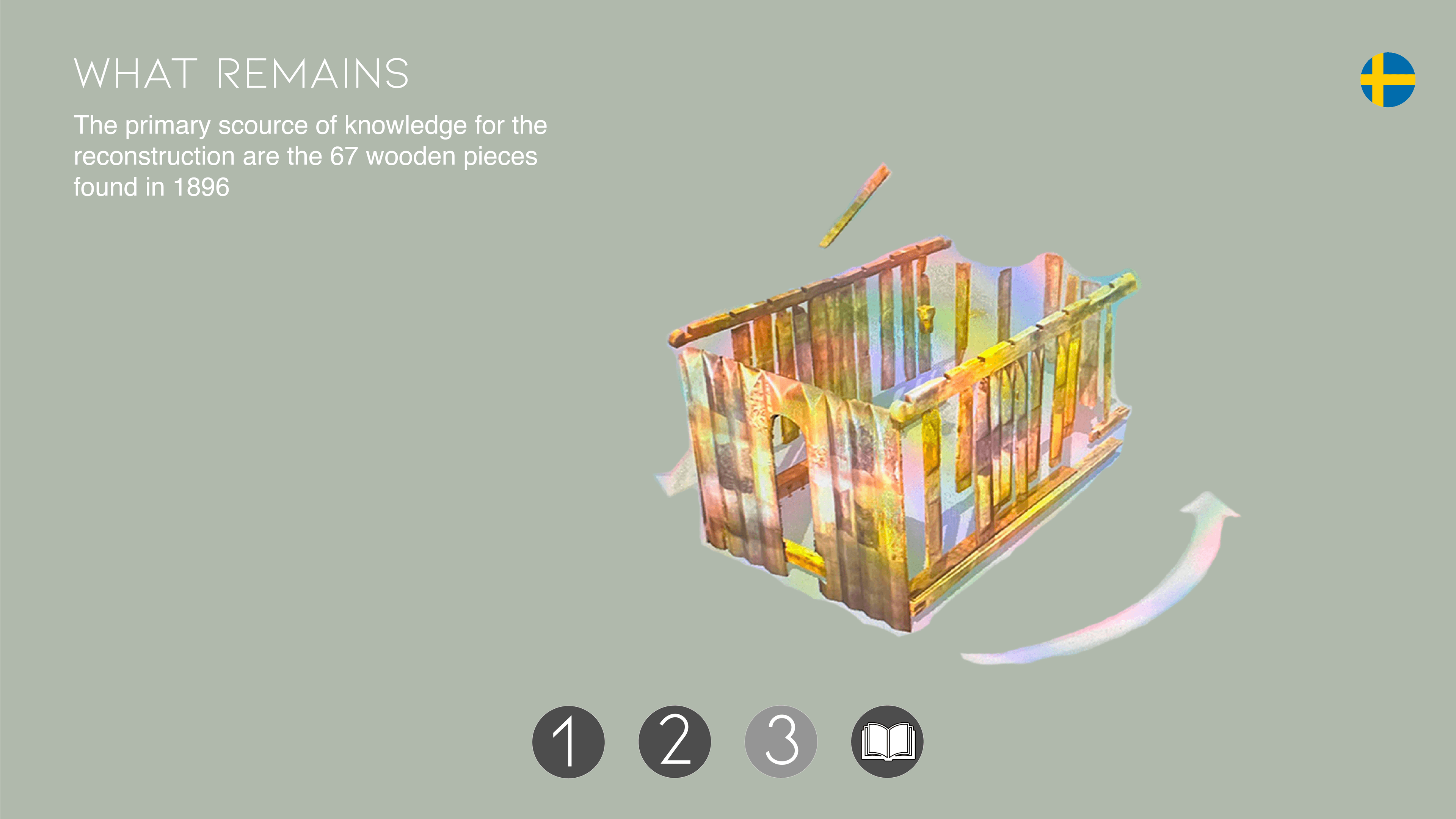 What Remains — 67 wooden pieces